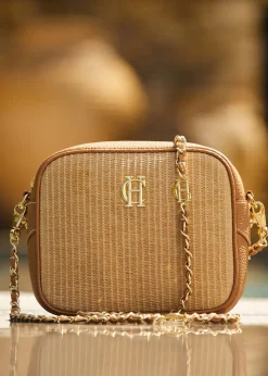Soho Camera Bag - Tan Raffia