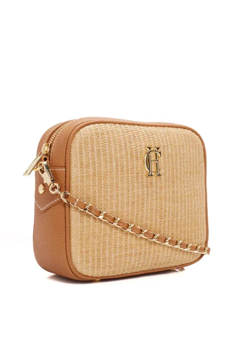 Soho Camera Bag - Tan Raffia