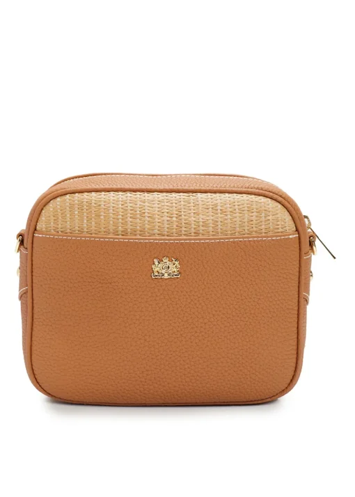 Soho Camera Bag - Tan Raffia