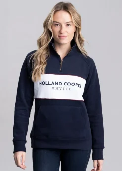 Sporting Heritage Zip Henley - Ink Navy
