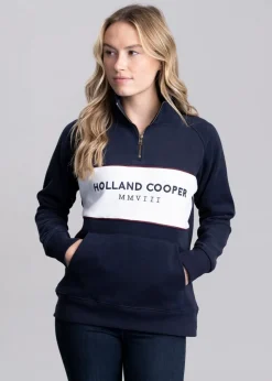 Sporting Heritage Zip Henley - Ink Navy