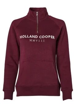 Sporting Heritage Zip Henley - Merlot