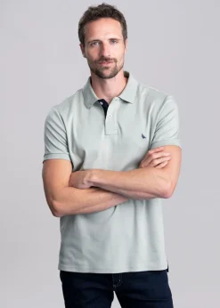 St Ives Jersey Polo Shirt - Aqua Grey