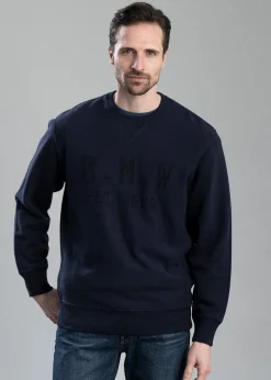 Stencil Crew Neck Sweatshirt - Midnight