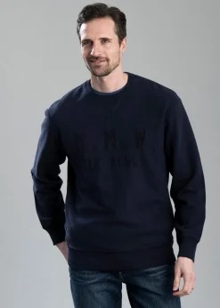 Stencil Crew Neck Sweatshirt - Midnight