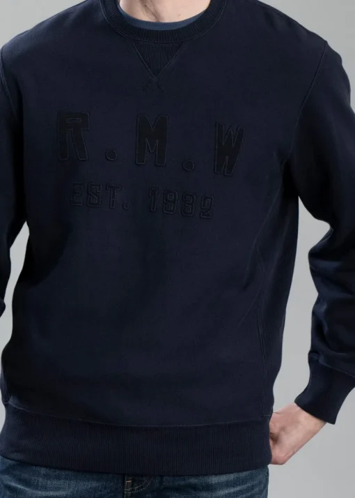 Stencil Crew Neck Sweatshirt - Midnight