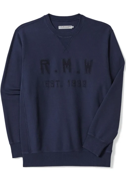 Stencil Crew Neck Sweatshirt - Midnight