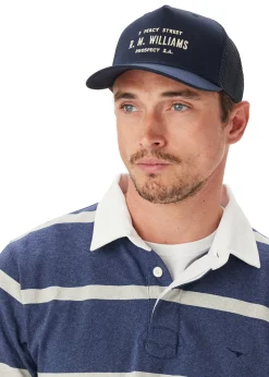 Stencil Trucker Cap - Navy