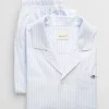 Stripe Pyjama Set - Light Blue