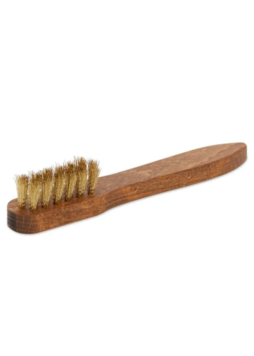 Suede Brass Bristle Brush