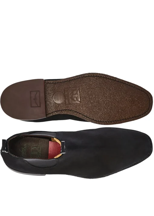 Suede Comfort Craftsman Boots - Black