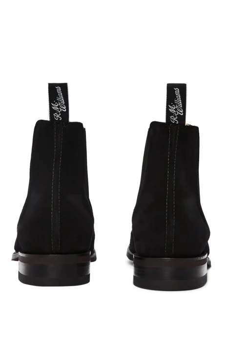 Suede Comfort Craftsman Boots - Black