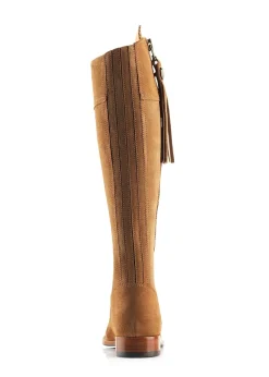 Suede Regina Boots - Tan