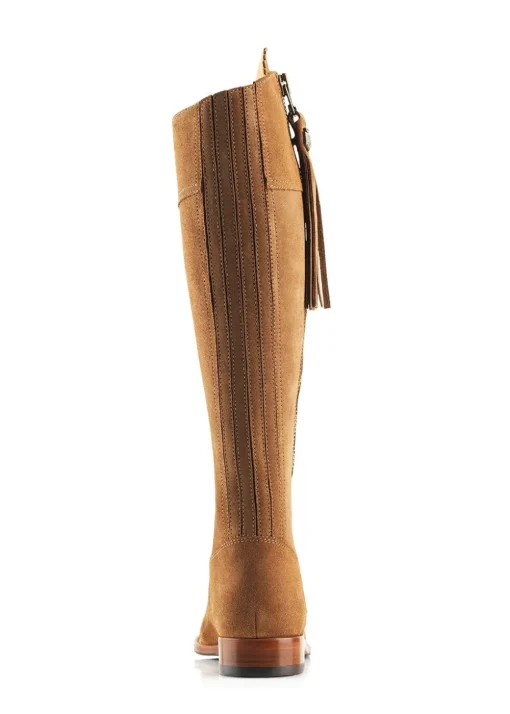 Suede Regina Boots - Tan