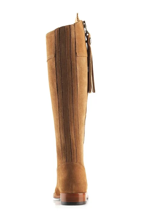 Suede Regina Sporting Fit Boots - Tan