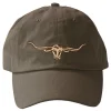 Sueded Drill Longhorn Cap - Silt