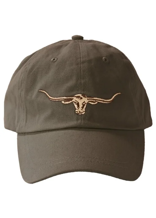 Sueded Drill Longhorn Cap - Silt