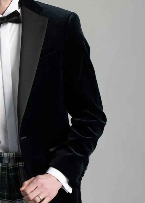 Theo Velvet Jacket - Navy