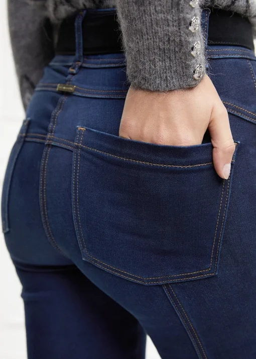 Thermal Jodhpur Jeans - Dark Indigo