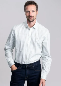 Thorpeness Tailored Shirt - Aqua Sage