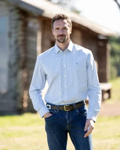 Thorpeness Tailored Shirt - Pigeon Blue