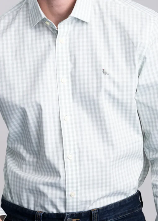 Thorpeness Tailored Shirt - Aqua Sage
