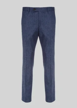 Tolka Donegal Trousers - Blue Salt ad Pepper