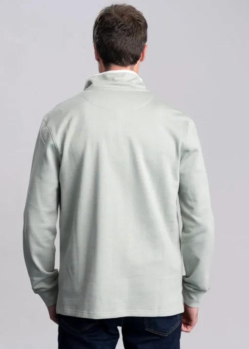 Trencrom Quarter Zip - Aqua Grey and Blue Water