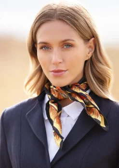 Turf War Medium Silk Scarf - Black and Gold