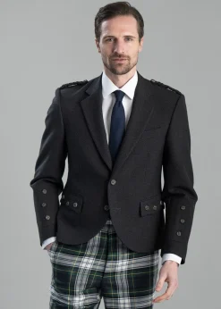 Tweed Argyll Jacket - Charcoal