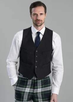 Tweed Argyll Waistcoat - Charcoal