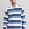 Tweedale Rugby Shirt - Blue, Navy and White