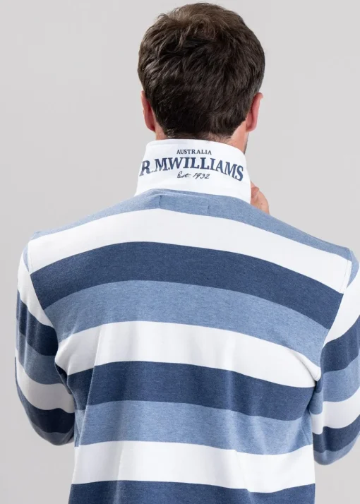 Tweedale Rugby Shirt - Blue, Navy and White