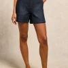 Utility Denim Shorts - Deep Indigo