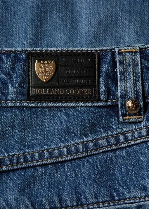 Utility Denim Shorts - Denim