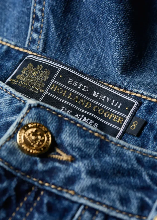 Utility Denim Shorts - Denim