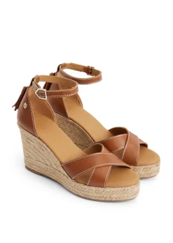 Valencia Wedge - Tan Leather