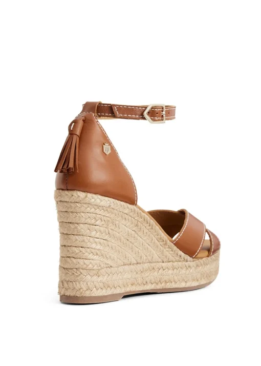 Valencia Wedge - Tan Leather