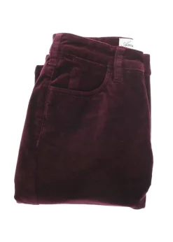 Velvet Straight Leg Jeans - Garnet