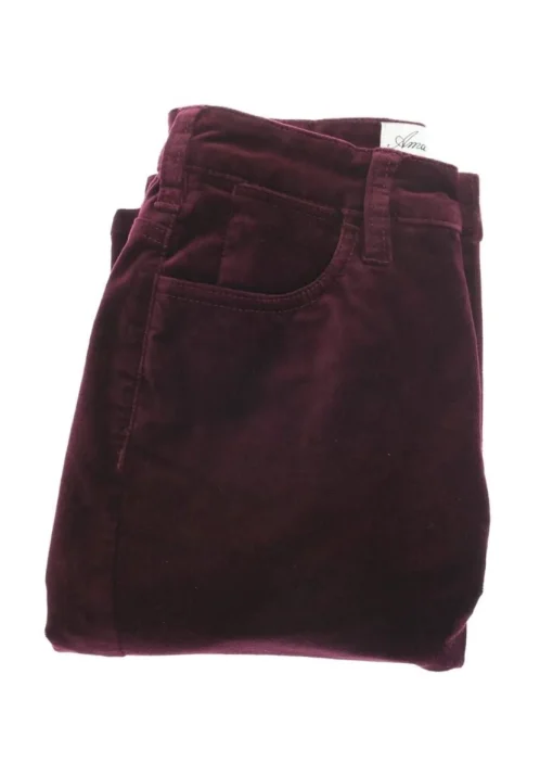 Velvet Straight Leg Jeans - Garnet