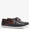 Wake Boat Shoes - Navy and Brown