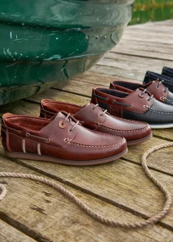 Wake Boat Shoes - Mahogany