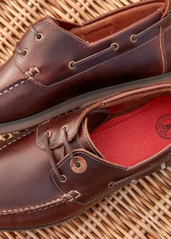 Wake Boat Shoes - Mahogany