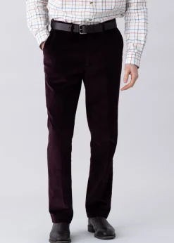 Warwick Cord Trousers - Wine