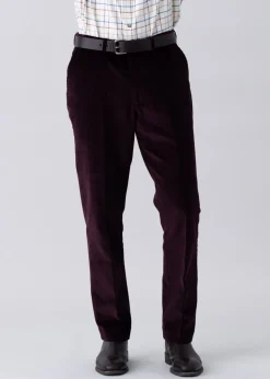 Warwick Cord Trousers - Wine