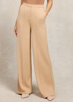Wide Leg Pants - Camel