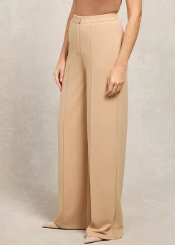 Wide Leg Pants - Camel