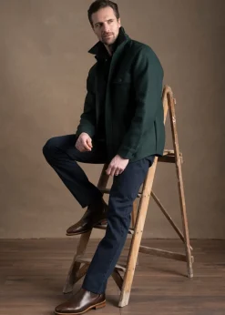 Wool Overshirt - Tartan Green