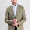 Wooler Tweed Jacket - Camel and Green Twill with Gold and Pink Check