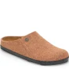 Zermatt Rivet Wool Felt Clogs - Toffee Melange
